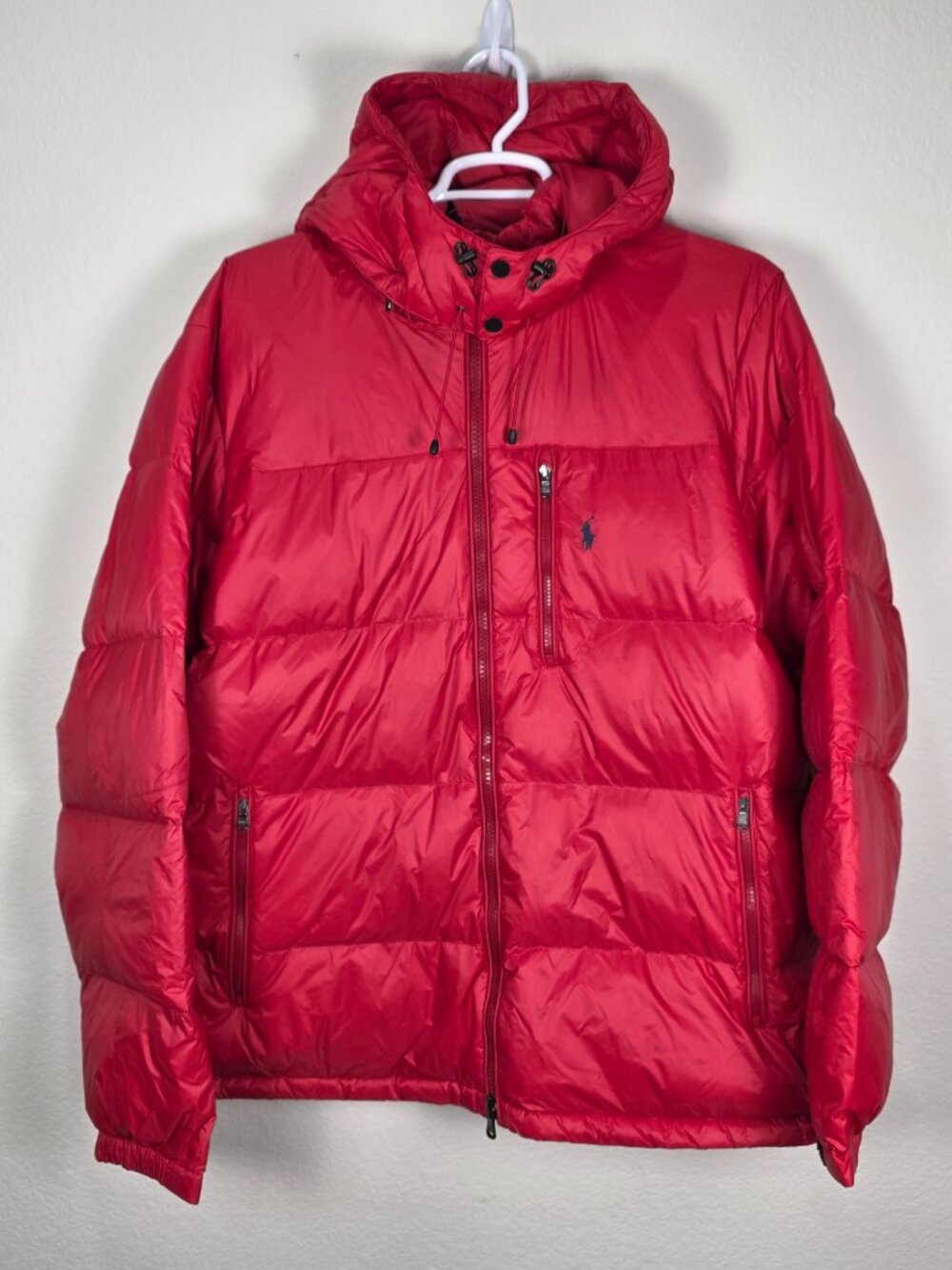 NWOT Polo Ralph Lauren Red Down Puffer Jacket Hooded Performance Men 3XLT & 3XB